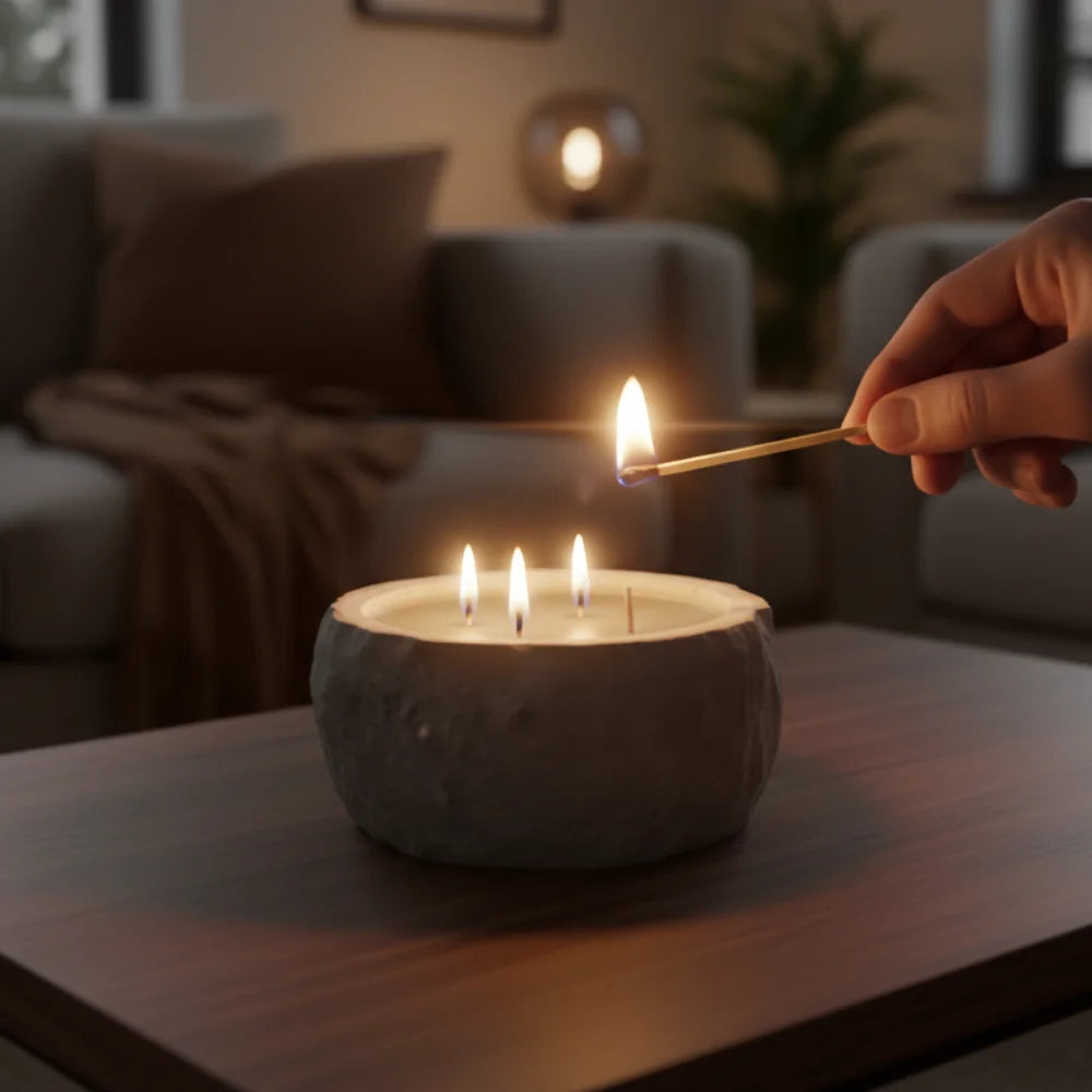 Crescent Moon Candle