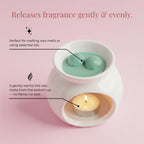 Mini Porcelain Black Wax Warmer
