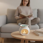 Mini Porcelain Black Wax Warmer