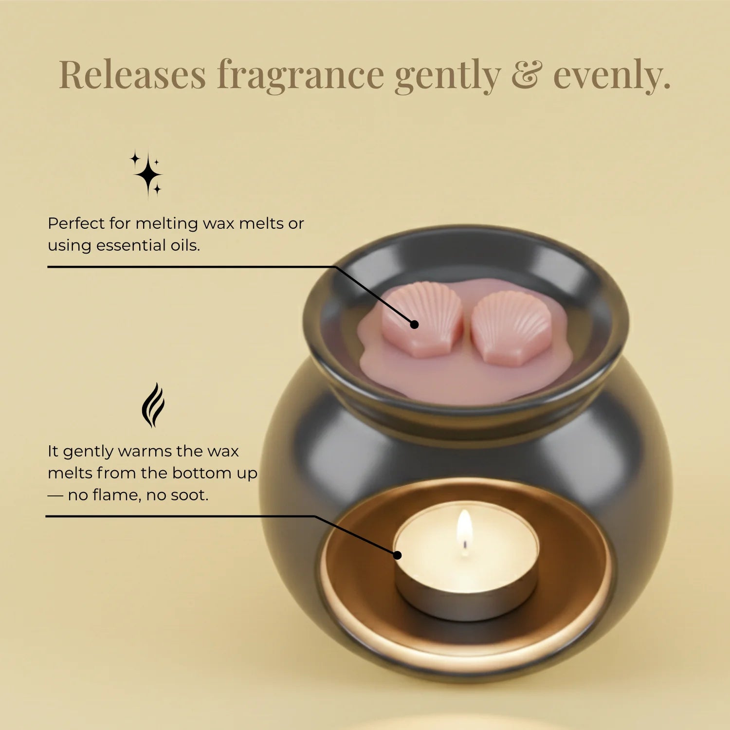 Mini Porcelain White Wax Warmer