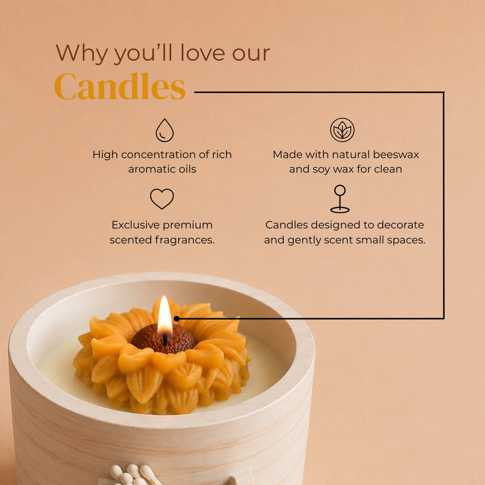 Sunlit Bloom Candle