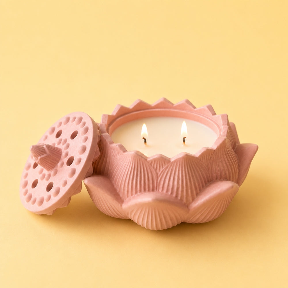 Blooming Lotus Candle