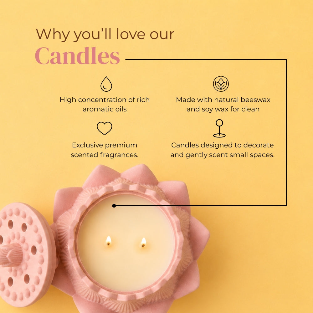 Blooming Lotus Candle